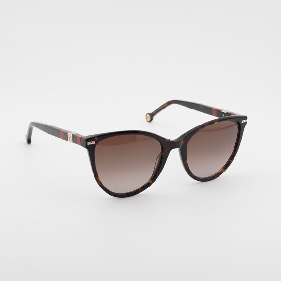 Carolina Herrera HER 0107/S 0O63 HA Sunglasses Havana CatEye Frame, Brown Lenses